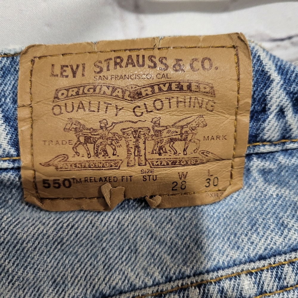 Vintage Levi's 550 Orange Tab Jeans Men's Size 28x30 Made in mexico - Picture 3 of 9